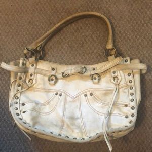 Unique Betsey Johnson off-white shoulder bag